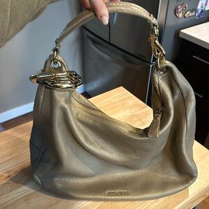 Authentic Tan/Gold Jimmy Choo Handbag